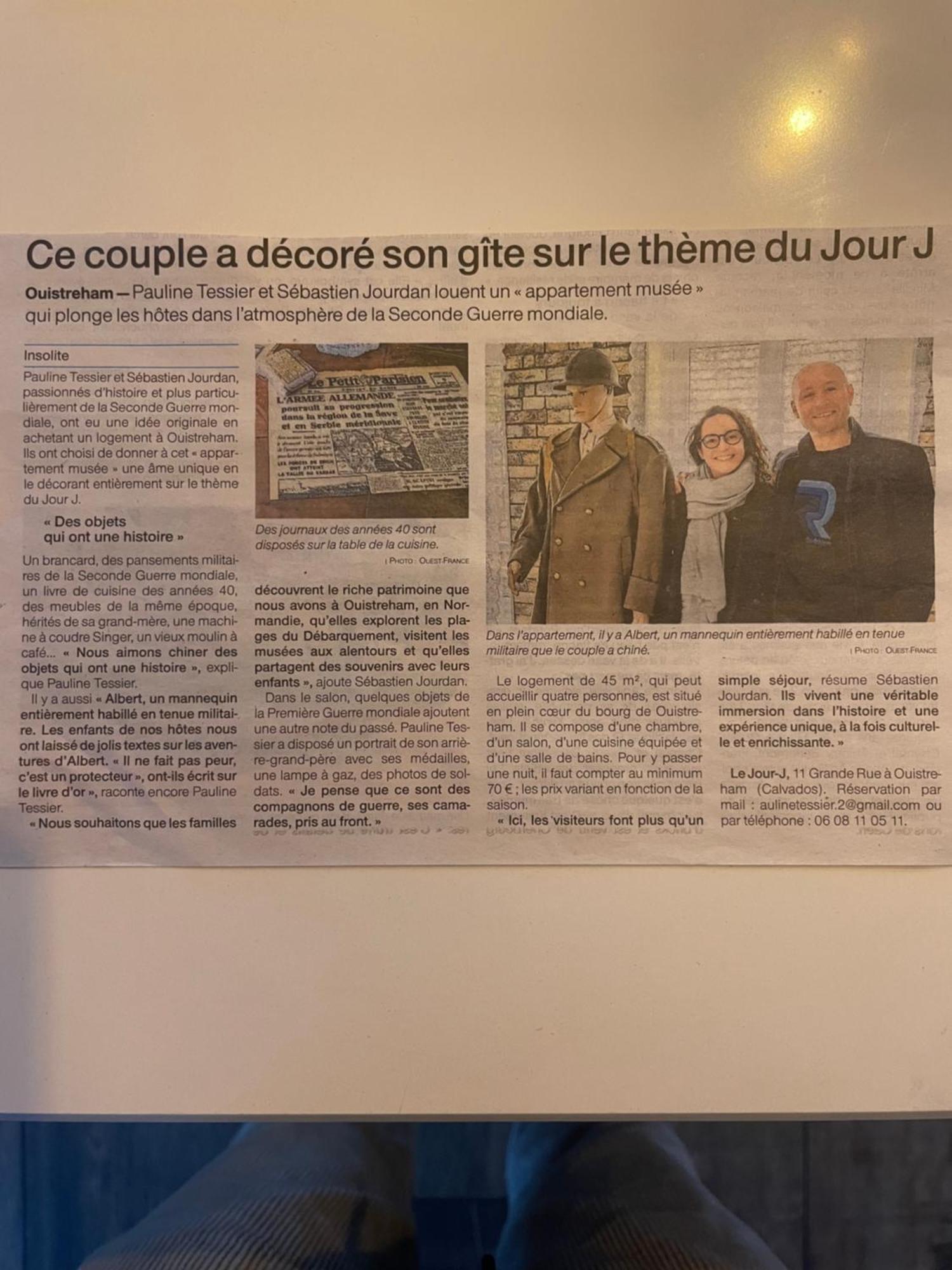 Appartement Musee Le Jour-J Ouistreham Buitenkant foto